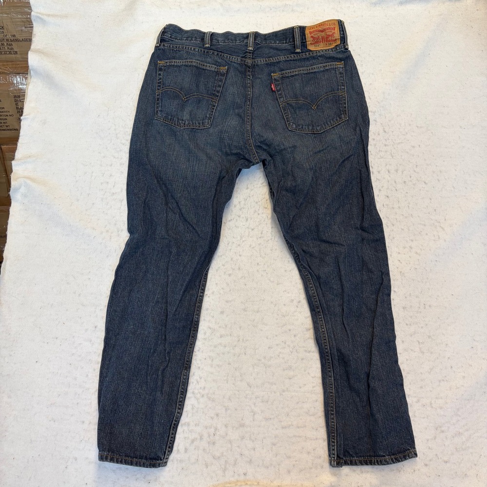 Levi's 514 Straight Fit Jeans Mens 38x30 Blue Denim Classic Casual